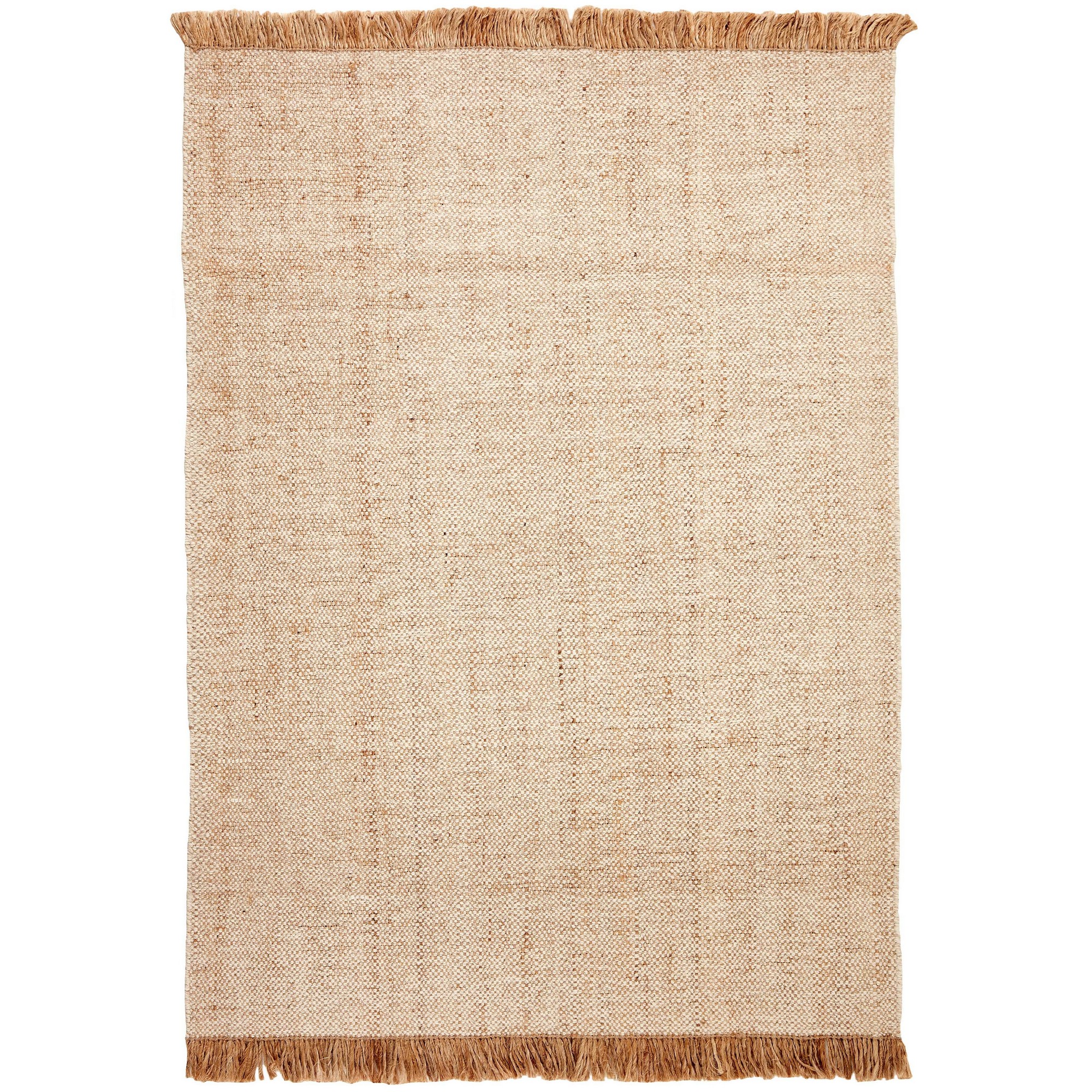 Nordic Nature 200024wd Modern Tassel Wool Rug In Beige